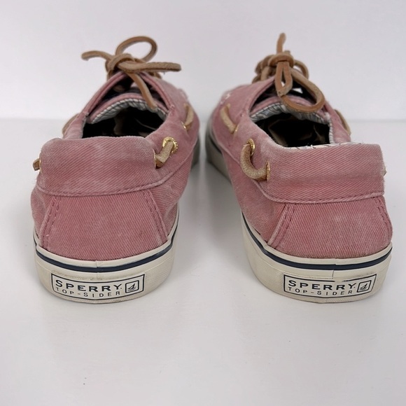 SPERRY Topsider Ladies Bahama Weathered Canvas Boat Shoe Sneaker Faded Burnt Red - Picture 6 of 8